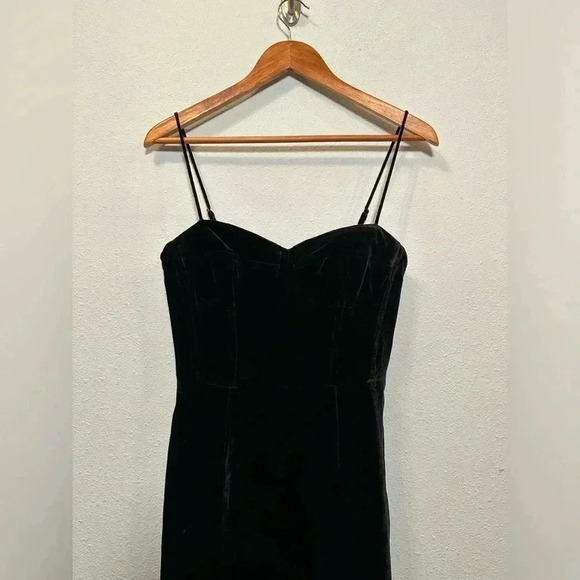 Theory corset velvet dress in black new size 2 - Picture 4 of 10